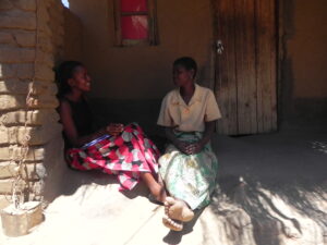 Food Distribution Officer with a beneficiary