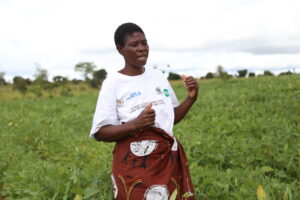 Azilei Shumba in her Soy Farm