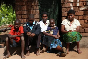 Monica Moyo and her children