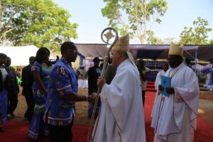 Chilima and the Nuncio after Mass