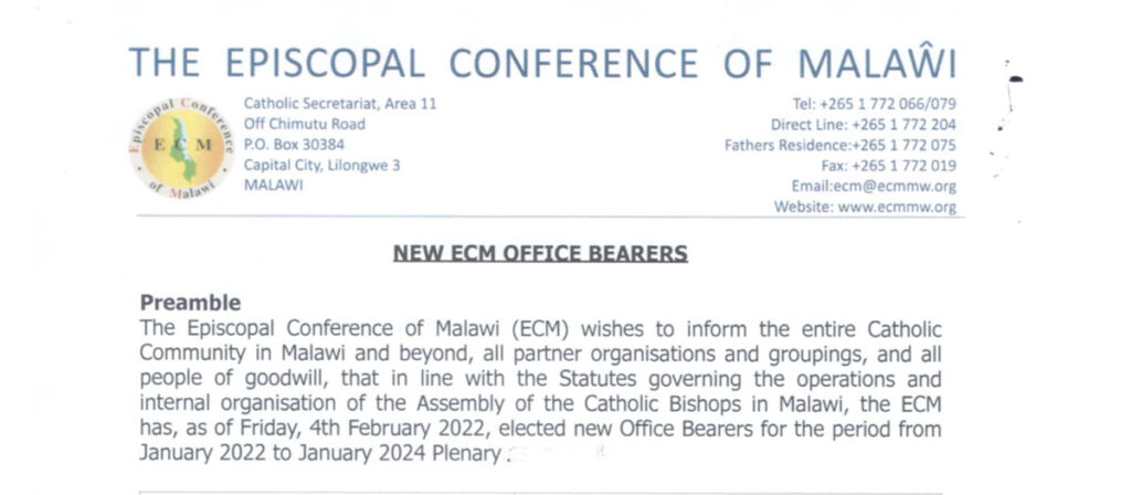 New ECM Office Bearers